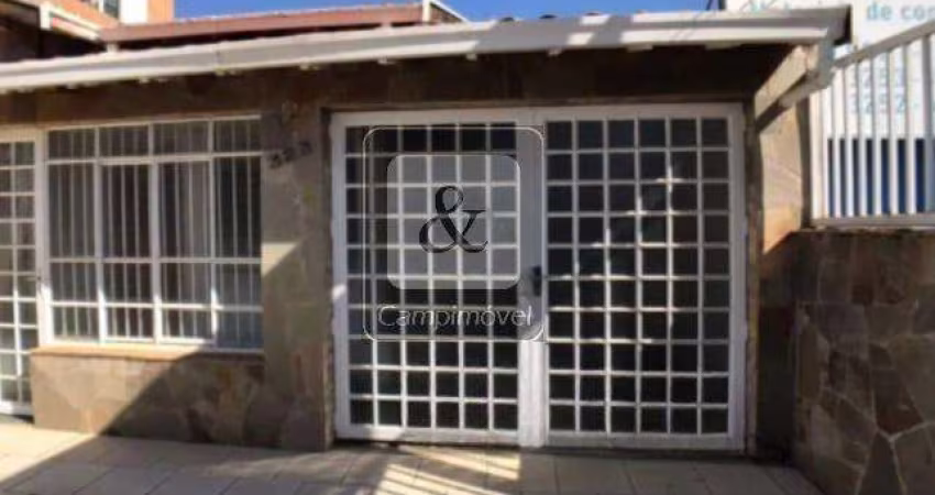 Casa Térrea para Venda em Campinas, Cambuí, 3 dormitórios, 2 banheiros, 2 vagas