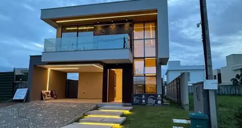 Casa de luxo em condomínio na cidade alpha, eusébio-ce: 3 quartos, 3 suítes, 4 banheiros, 4 vagas de garagem, 273,84 m².