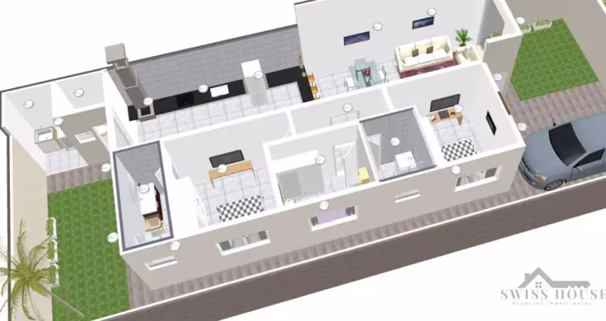 Casa com 3 quartos à venda na Caique Oliveira Rampazzo, --, Parque Vasconcellos, Hortolândia