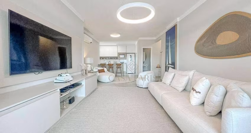 Apartamento alto padrão, mobiliado e vista mar no Canto do Forte!