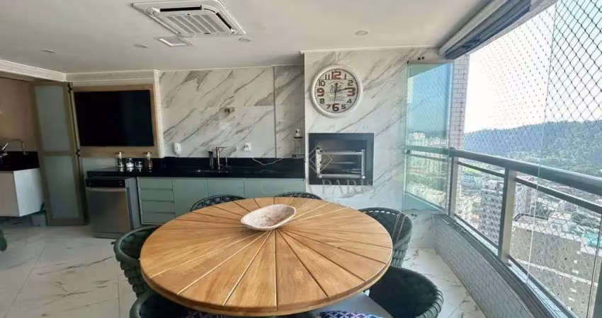 Apartamento semi-mobiliado com 3 suítes à venda no canto do forte em praia grande!