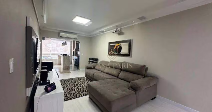 Apartamento com 3 dormitórios à venda, 133 m² por r$ 842.700,00 - vila guilhermina - praia grande/sp