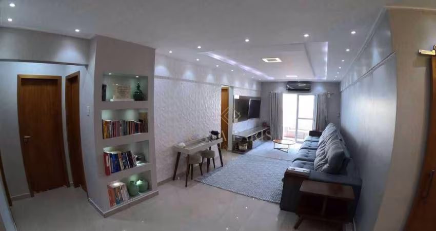Apartamento com 3 dormitórios à venda, 136 m² por R$ 1.200.000,00 - Vila Guilhermina - Praia Grande/SP
