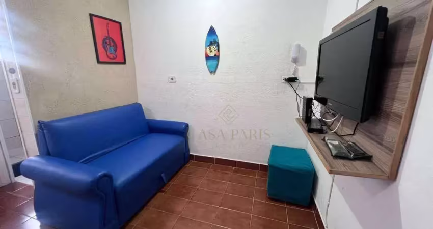 Apartamento com 1 dormitório à venda, 32 m² por r$ 205.000,00 - boqueirão - praia grande/sp
