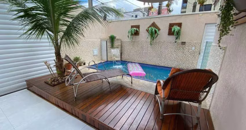 Sobrado à venda, 164 m² por r$ 1.800.000,00 - tupi - praia grande/sp