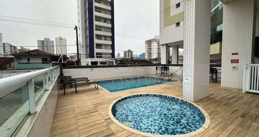 Apartamento com 1 dormitório à venda, 44 m² por R$ 350.000 - Vila Guilhermina - Praia Grande/SP