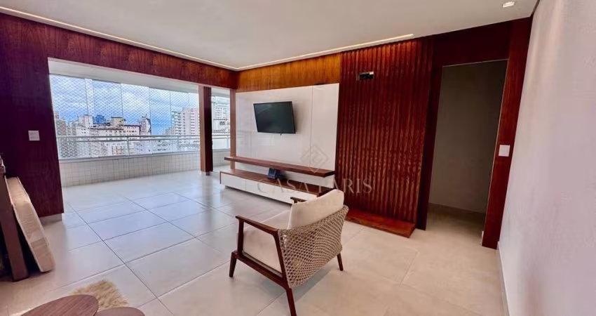 Apartamento com 3 dormitórios à venda, 140 m² por R$ 1.400.000,00 - Canto do Forte - Praia Grande/SP