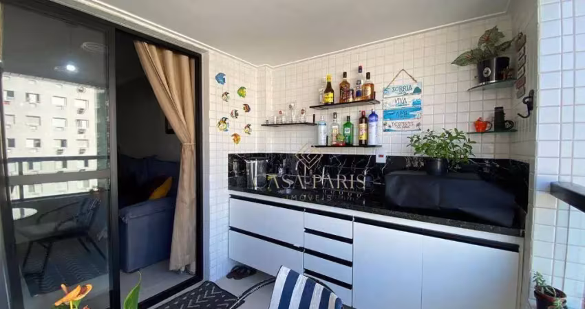 Apartamento com 2 dormitórios à venda, 77 m² por r$ 682.000,00 - canto do forte - praia grande/sp