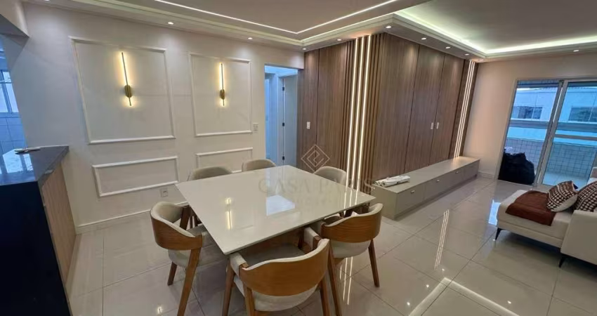 Apartamento com 3 dormitórios à venda, 100 m² por R$ 850.000 - Vila Guilhermina - Praia Grande/SP