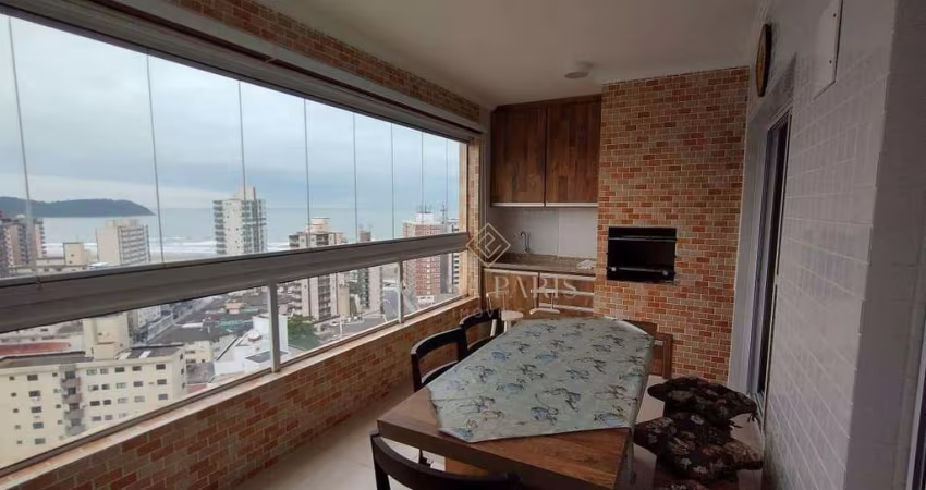 Apartamento com 3 dormitórios à venda, 117 m² por R$ 1.330.000 - Vila Guilhermina - Praia Grande/SP