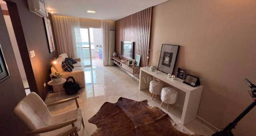 Apartamento com 3 quartos à venda, 130 m² por R$ 1.600.000 - Canto do Forte - Praia Grande/SP