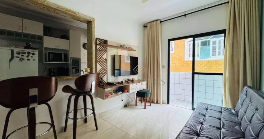 Apartamento com 1 dormitório à venda, 35 m² por r$ 290.000,00 - tupi - praia grande/sp