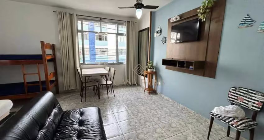 Apartamento com 1 dormitório à venda, 44 m² por r$ 223.000,00 - tupi - praia grande/sp