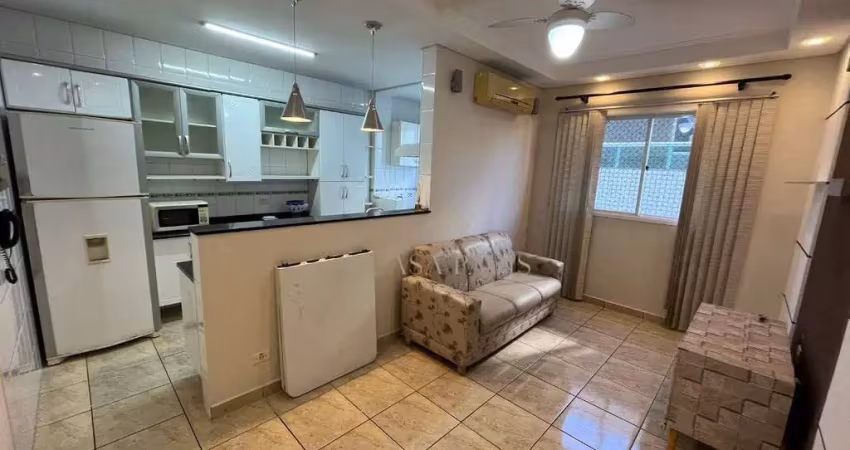 Apartamento com 2 dormitórios à venda, 55 m² por r$ 350.000 - canto do forte - praia grande/sp