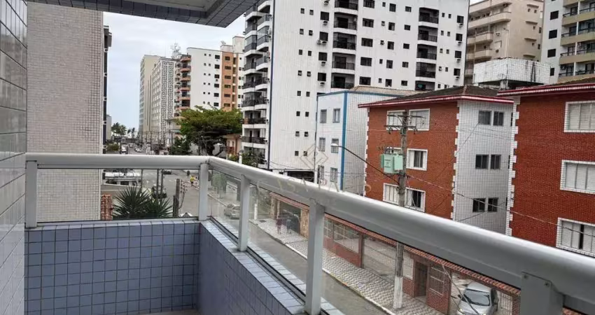 Apartamento novo com  vista do mar de 1 quarto à venda na vila guilhermina!!!