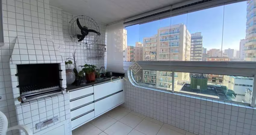 Apartamento frente rua com 2 dormitórios à venda, 87 m² por r$ 720.000 - canto do forte - praia grande/sp