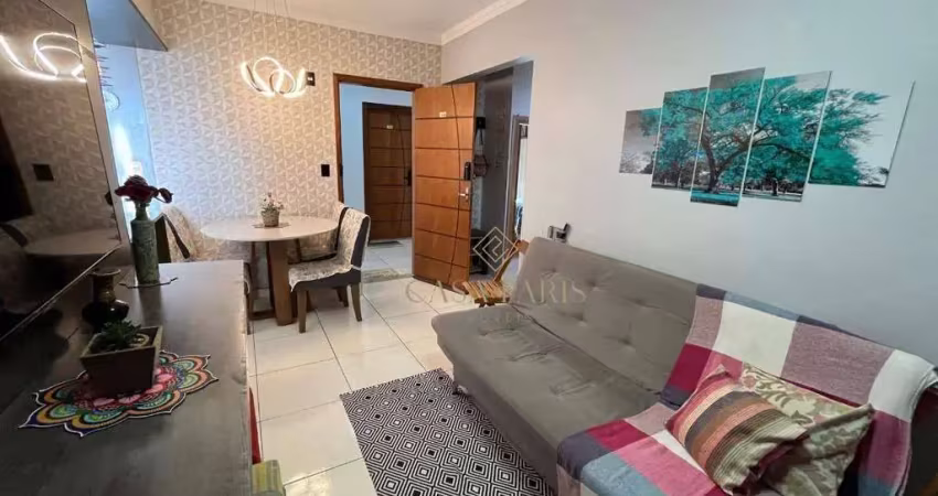 Apartamento com 1 dormitório à venda, 42 m² por r$ 350.000,00 - maracanã - praia grande/sp