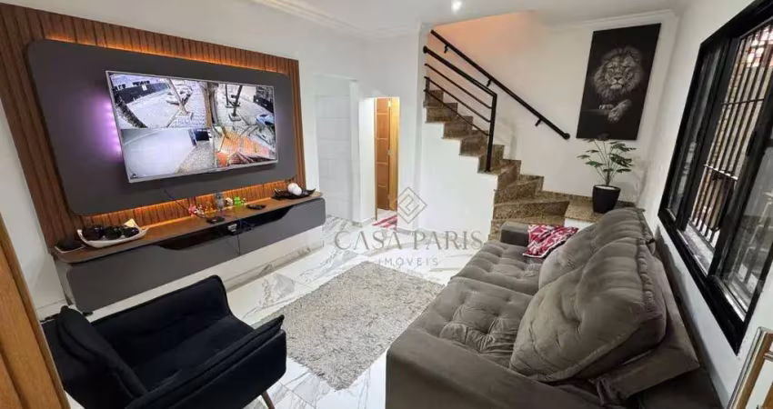 Sobrado com 3 dormitórios à venda, 101 m² por r$ 695.000 - vila guilhermina - praia grande/sp