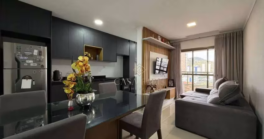 Apartamento com 2 dormitórios à venda, 70 m² por r$ 610.000,00 - canto do forte - praia grande/sp