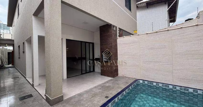Sobrado com 3 dormitórios à venda, 130 m² por r$ 1.000.000 - vila guilhermina - praia grande/sp