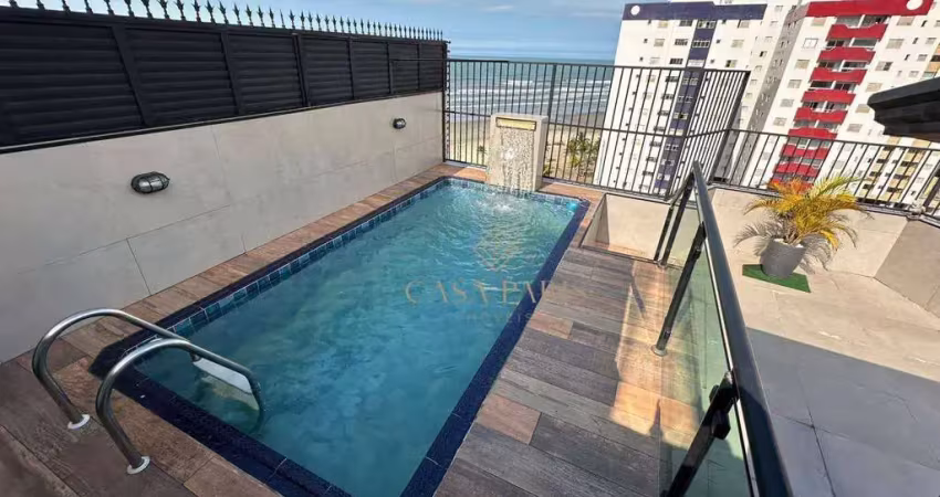 Cobertura com 3 dormitórios à venda, 126 m² por r$ 900.000,00 - ocian - praia grande/sp