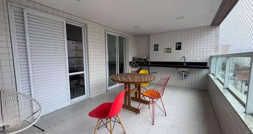 Apartamento com 3 dormitórios à venda, 110 m² por r$ 700.000,00 - caiçara - praia grande/sp
