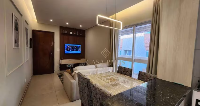 Apartamento com 1 dormitório à venda, 55 m² por r$ 370.000,00 - vila guilhermina - praia grande/sp
