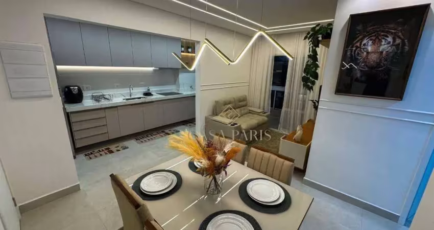 Apartamento com 2 dormitórios à venda, 65 m² por r$ 600.000,00 - canto do forte - praia grande/sp
