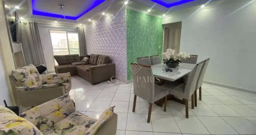 Apartamento mobiliado e vista mar com 3 dormitórios à venda na ocian em praia grande/sp