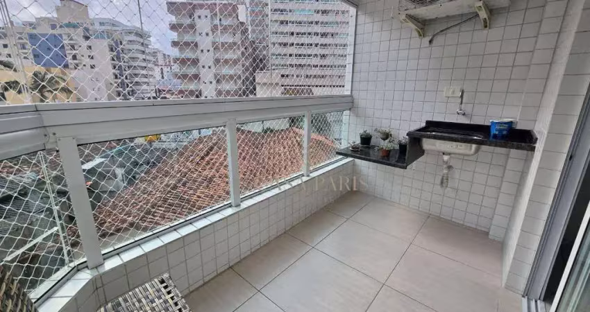 Apartamento com 1 dormitório à venda, 54 m² por r$ 355.000,00 - caiçara - praia grande/sp