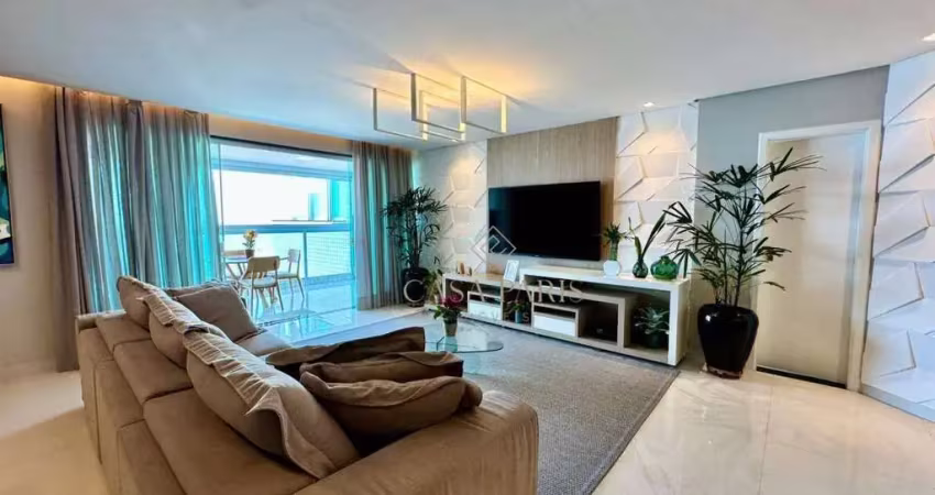 Cobertura vista mar com 4 dormitórios e piscina à venda, 281 m² por r$ 2.500.000 - tupi - praia grande/sp