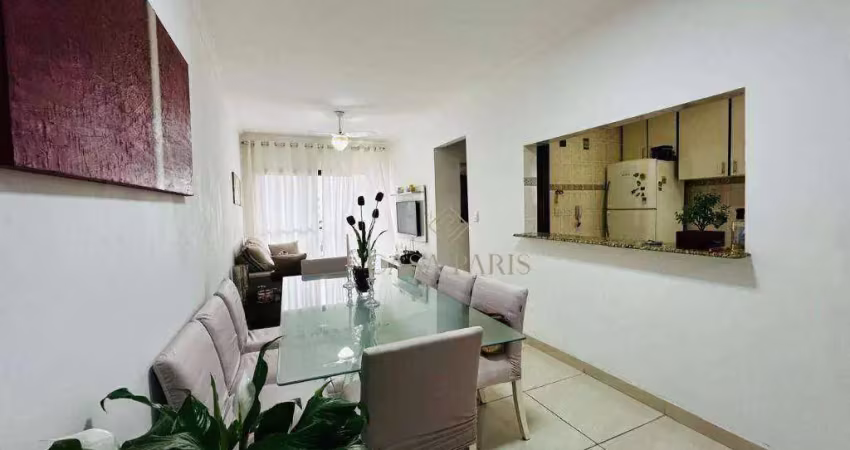Apartamento com 2 dormitórios à venda, 82 m² por r$ 430.000 - tupi - praia grande/sp