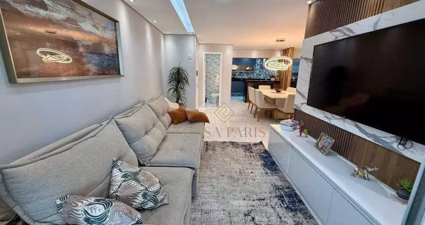 Apartamento com 3 suítes e vista mar à venda, 141 m² por r$ 1.500.000 - vila guilhermina - praia grande/sp