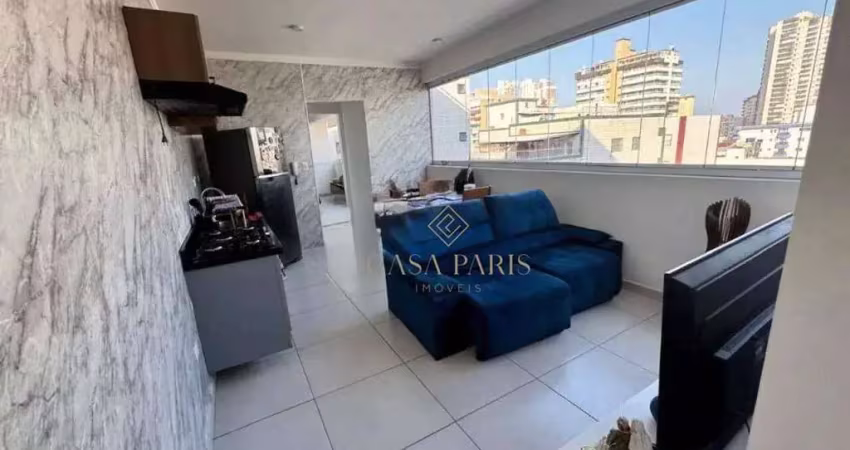 Apartamento com 1 dormitório à venda, 48 m² por r$ 370.000,00 - vila guilhermina - praia grande/sp