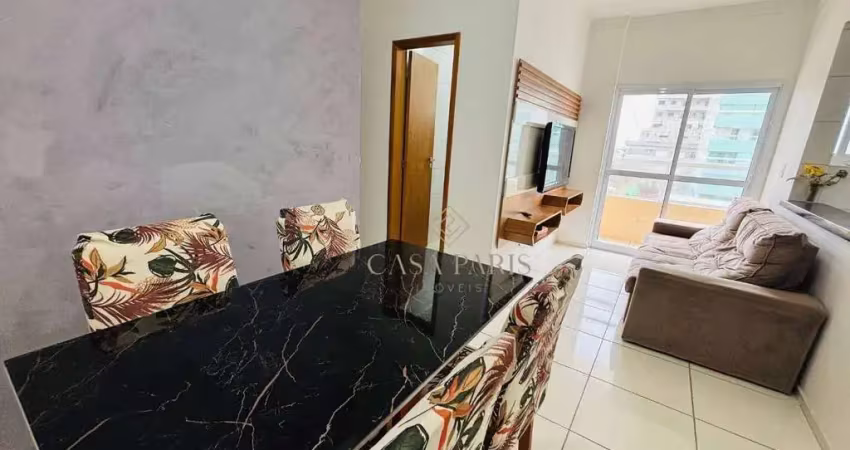 Apartamento mobiliado e vista mar com 2 dormitórios sendo 1 suíte à venda, 70 m² por r$ 415.000 - jardim real - praia grande/sp