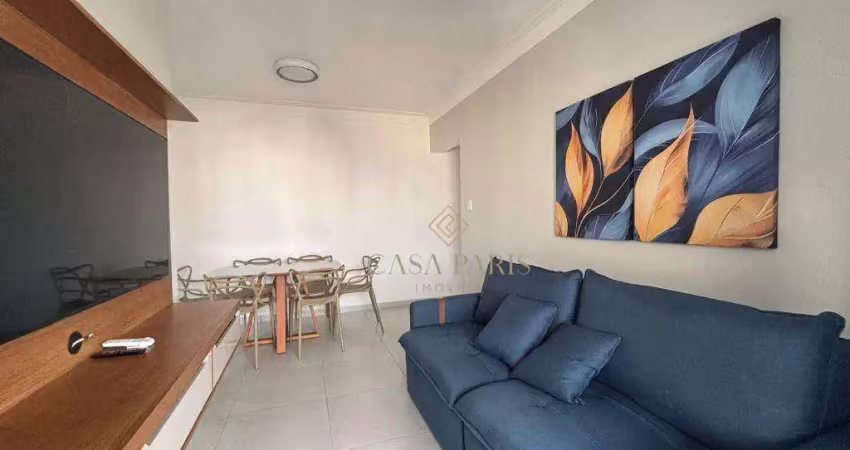 Apartamento com 1 dormitório à venda, 59 m² por r$ 490.000 - aviação - praia grande/sp