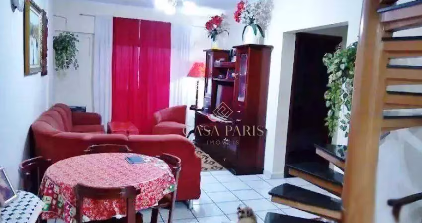 Cobertura duplex com 3 dormitórios à venda, 152 m² por r$ 1.100.000 - canto do forte - praia grande/sp