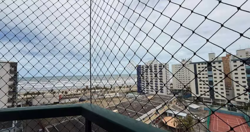 Apartamento vista mar com 2 dormitórios sendo 1 suíte à venda, 74 m² por r$ 480.000 - ocian - praia grande/sp