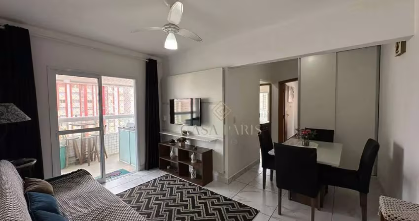 Apartamento mobiliado com 2 dormitórios à venda, 80 m² por r$ 570.000 - boqueirão - praia grande/sp