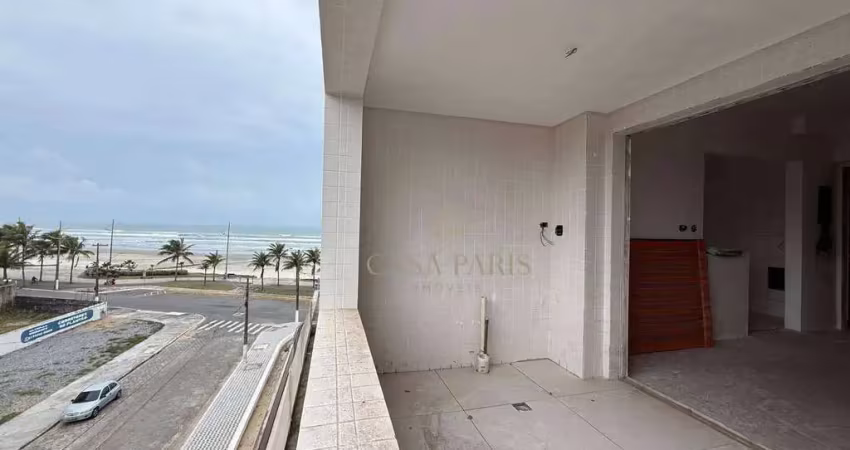 Apartamento vista mar com 2 dormitórios à venda, 71 m² por r$ 500.000 - caiçara - praia grande/sp