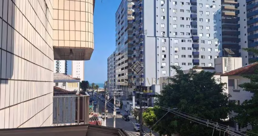 Apartamento mobiliado com 1 dormitório à venda, 45 m² por r$ 280.000 - vila guilhermina - praia grande/sp