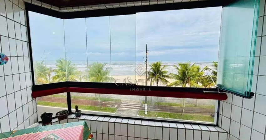 Apartamento vista mar com 2 dormitórios à venda por r$ 480.000 - solemar - praia grande/sp