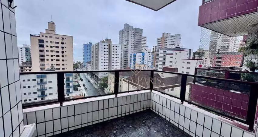 Apartamento vista mar com 3 dormitórios à venda, 126 m² por r$ 540.000 - tupi - praia grande/sp