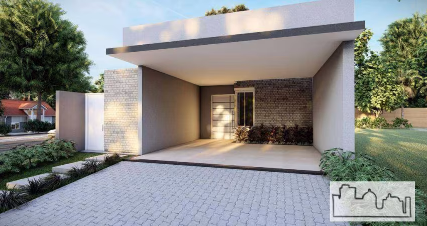 Casa em construção a venda no condomínio Atlanta.