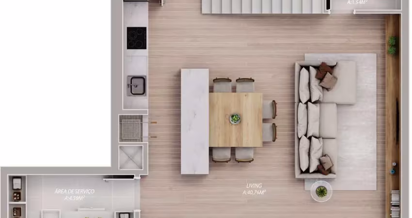 Apartamento com 3 quartos à venda no Jardim Dourado, Porto Belo 