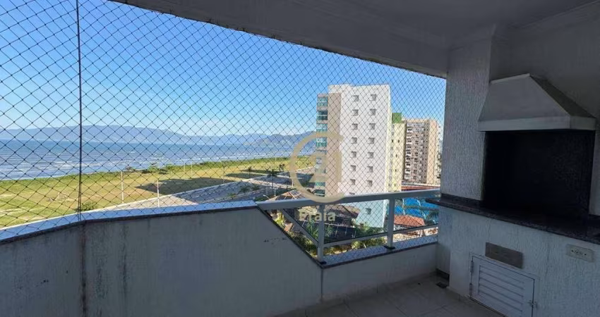 Apartamento frente mar 3 dorms, sendo 1 suíte. Aruan Caraguatatuba