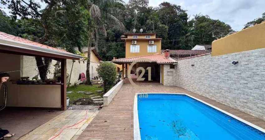 Casa com 3 dormitórios à venda, 148 m² por r$ 750.000,00 - massaguaçu - caraguatatuba/sp