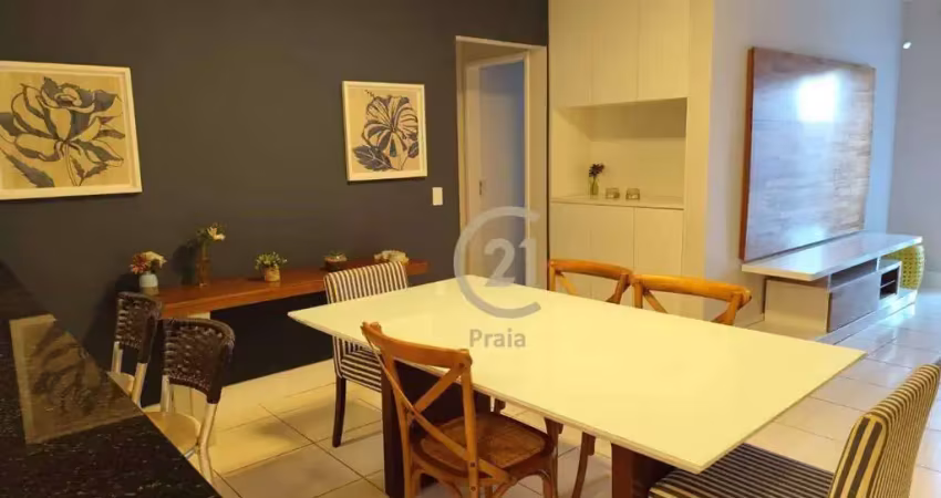 Apartamento mobiliado com 2 dormitórios à venda, 82 m² por r$ 550.000 - cidade jardim - caraguatatuba/sp