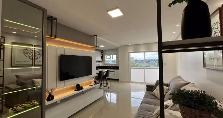 APARTAMENTO SEMIMOBILIADO NO BAIRRO VINHEDOS COM 88m²