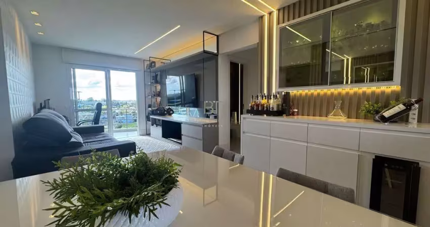 APARTAMENTO MOBILIADO 02 DORMITÓRIOS SENDO 02 SUÍTES COM VISTA PARA A LAGOA DO R